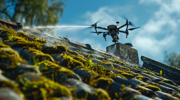 Révolution du nettoyage toiture par drone